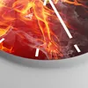 Wanduhr - Rund - Glasuhr - Frau Flammen Illustration - Produktbild-Vorschau 5