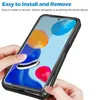 Hands are shown installing a phone case onto a smartphone. Produktbild-Vorschau