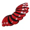 10 kusů/sada Kožený golfový klub Iron Head Covers Golf Náhled obrázku produktu 5