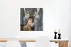 MuchoWow® Poster Rotwild - Weiß - Braun 50x50 cm - Produktbild-Vorschau 5