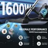 A vacuum cleaner with marketing text and feature icons. Produktbild-Vorschau