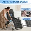 LZQ Gartenliege Klappbar bis 160 kg, Gepolsterter Produktbild-Vorschau 5