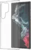 A clear phone case is shown next to a smartphone. Podgląd zdjęcia produktu