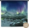 MuchoWow® Wandteppich Wandbehang Meer - Eis - Nordlicht - Produktbild-Vorschau 1