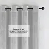 Verdunkelungsvorhang Samt weich 140x175 cm Weiß Ösen Produktbild-Vorschau 5