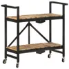 vidaXL Wózek kuchenny 87x36x81 cm lite drewno mango Podgląd zdjęcia produktu 8