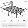 KUTAS Klassische Betten 140x200, Metallbett Schwarz mit Produktbild-Vorschau 7