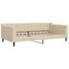 vidaXL Lit de jour extensible avec tiroirs Crème 100x200 cm Voir les images du produit 4