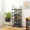 Schoenenkast - Leobert - Zwart - 45 x 30 x 106 cm Productafbeelding-voorbeeld 2