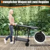 COSTWAY Grilltisch mit klappbarer Tischplatte, Beweglicher Produktbild-Vorschau 6