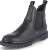 A black leather Chelsea boot is shown against a white background. Anteprima dell’immagine prodotto