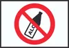 Alkohol verbot Symbol Schild A6 (105x148mm) Produktbild-Vorschau 1