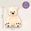 Habibi Plush Classic Wärmetier Bär sitzend creme Produktbild-Vorschau 3