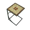 Beistelltisch mit Mosaik GARDA-120 in braun/ocker/beige, Produktbild-Vorschau 3