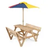 COSTWAY Kindersitzgruppe Outdoor mit Sonnenschirm, Produktbild-Vorschau 1