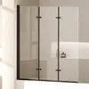 EMKE Kabina prysznicowa 120 x 140 cm Czarna matowa rama Podgląd zdjęcia produktu 10
