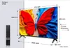 A television with dimensions and a remote control shown. Náhľad obrázku produktu