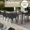 tillvex® Gartenstuhl 6er Set Wetterfest mit Armlehne | Produktbild-Vorschau 5