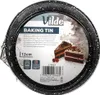 A baking tin with a label showing product information and images of cake slices. Anteprima dell’immagine prodotto