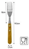 12er Steak Gabel Set Küchengabel Set Pizza Grill Besteck Produktbild-Vorschau 2