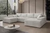 Ecksofa Couch U-Form mit Schlaffunktion, POSO-Stoff Produktbild-Vorschau 3