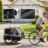 PawHut – skladací príves za bicykel pre psov so sklopnou Náhľad obrázku produktu 9