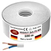 100m plastikowy przewód wężowy H05VV-F 2x0,75 biały Podgląd zdjęcia produktu 4