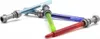Four lightsaber-themed pens arranged in a star shape on a white background. Náhľad obrázku produktu