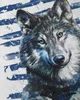 style3 Einsamer Wolf Herren T-Shirt rudel wald wildnis Produktbild-Vorschau 2