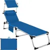 Chaise longue en aluminium Aurelie, rembourrée et pliable - Voir les images du produit 1