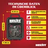 HECHT 3500 Heizlüfter energiesparend | 3000 W | 3-Stufig | Produktbild-Vorschau 8