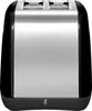 A front-facing view of a toaster. Voir les images du produit
