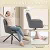 HOMCOM Jedálenská stolička, otočná o 360°, kuchynská Náhľad obrázku produktu 5