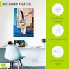 ARTland Poster Elegante Straßenkatze Größe: 90x130 cm Produktbild-Vorschau 3