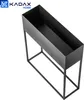 KADAX Ampio portafiori con vaso 60x70 cm, acciaio, nero Anteprima dell’immagine prodotto 5