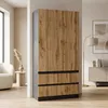 Kleiderschrank Novela, Anthrazit / Wotan2-türig | Moderner Produktbild-Vorschau 9