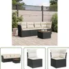 The Living Store 5-tlg. Garten-Sofagarnitur mit Kissen Produktbild-Vorschau 1