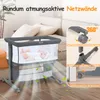 Beistellbett Baby Bettseitiger Bassinet für Neugeborene Produktbild-Vorschau 6