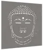 vidaXL Garten-Wanddeko 55x55 cm Cortenstahl Buddha-Kopf Produktbild-Vorschau 1