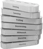 WELLGRO Tablettenbox 7 Tage 4 Fächer – Pillenbox & Produktbild-Vorschau 3