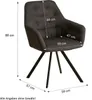 Homestyle4u Essgruppe mit 2 Stühlen 3 tlg Esstisch Set Weiß Produktbild-Vorschau 4
