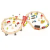 Chemin de fer jouet en bois - 70 pièces accessoires de Voir les images du produit 4