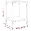 Couchtisch Braun Eichen-Optik 40x40x55 cm Holzwerkstoff Produktbild-Vorschau 9