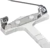 A close-up view of a badge pin mechanism. Produktbild-Vorschau