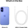 The image shows an iPhone 16 and a USB-C charge cable, presented as part of the 'What's in the Box' contents. Produktbild-Vorschau