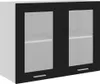 vidaXL Armadietto pensile in vetro Lyon Nero 80x31x60 cm in Anteprima dell’immagine prodotto 1