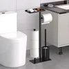 Toilettenpapierhalter, 4-in-1 WC-Rollenhalter, stehender Produktbild-Vorschau 3