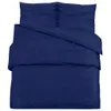 vidaXL Bettwäsche-Set Marineblau 140x200 cm Leichte Produktbild-Vorschau 1