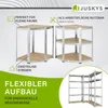 Juskys 3er Metall Regalsystem Basic - 1 Eckregal & 2 Produktbild-Vorschau 5