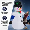 MONZANA® Bonhomme de neige gonflable 240 cm XXL décoration Voir les images du produit 2